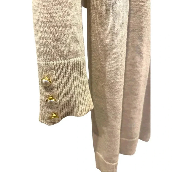 89th + Madison Women’s Small Open Front Beige Duster Cardigan‎ - Picture 3 of 3